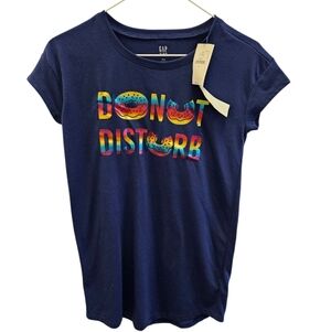 Gap Kids Graphic Sleepshirt Donut Disturb NEW Girls